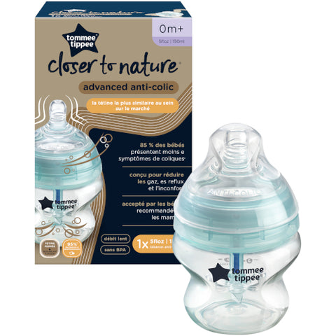 Tommee Tippee - Biberon Closer to Nature 150 ml TS cu Senzor de Temperatura