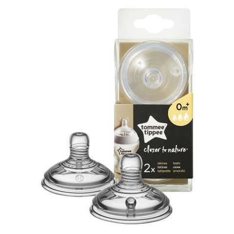 Tommee Tippee - Tetina Closer to Nature FLux Variabil 2 Bucati
