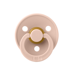 Bibs - Suzeta Colour Latex, tetina simetrica, 0 luni +-Blush