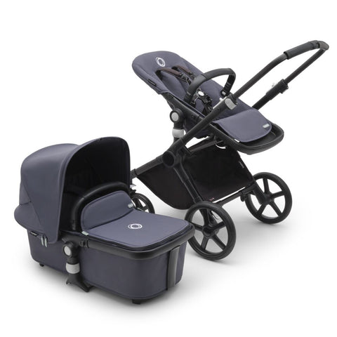 Carucior Bugaboo Fox Cub Black Stormy Blue 2 in 1