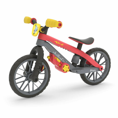 Bicicleta de echilibru, Chillafish, BMXie Moto, Cu suruburi si surubelnita pentru copii, Cu sunete reale Vroom Vroom, Cu sa reglabila, Greutatate 3.8 Kg, 12 inch, Pentru 2 - 5 ani, Red