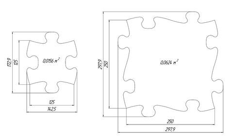 Covoras ortopedic senzorial puzzle Set XXL A Muffik