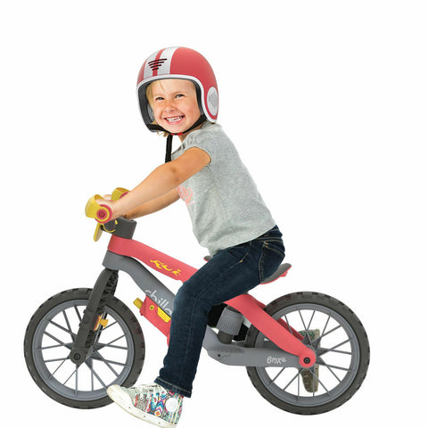 Bicicleta de echilibru, Chillafish, BMXie Moto, Cu suruburi si surubelnita pentru copii, Cu sunete reale Vroom Vroom, Cu sa reglabila, Greutatate 3.8 Kg, 12 inch, Pentru 2 - 5 ani, Red