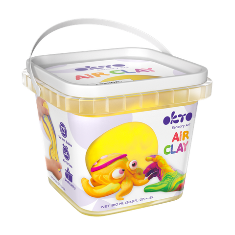 Air Clay pentru modelaj, 200g, Okto - Galben