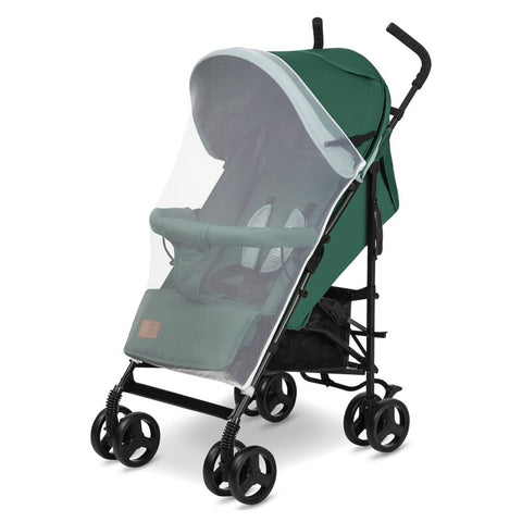 Carucior sport, Lionelo, Elia, Cu husa de picioare, Cu plasa de tantari, Conform cu standardul european de securitate EN1888-1, Verde inchis