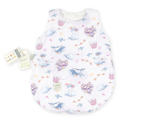 Sac de dormit Nature Bamboo by Amy din Bambus cu umplutura antialergica BabySoft + Cadou Rucsacel Cer 62 cm, 0-3 luni