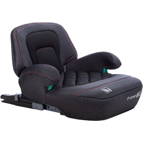 Inaltator auto, FreeOn, Cosmo Plus I-Size, Cu isofix, Cu spatar inaltat si cotiere, Potrivit pentru copiii intre 125 si 150 cm sau intre 25 si 36 Kg, Conform cu standardul european de securitate ECE R129, negru