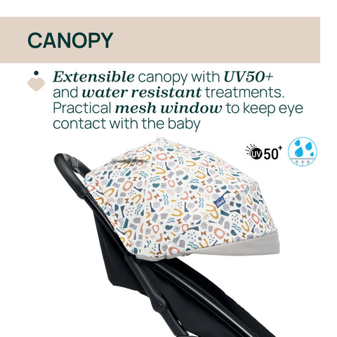 Carucior sport Chicco Glee, JokingBeige (Bej), 0luni+