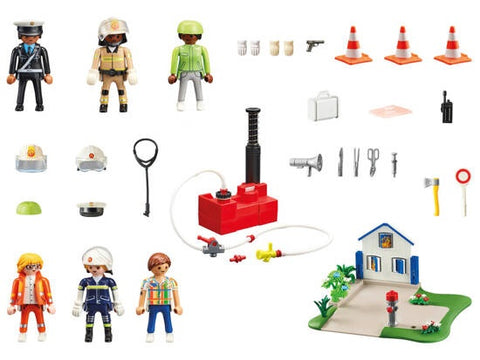 Set de construit , Figurine de actiune de salvare, 120 piese, ZA5433