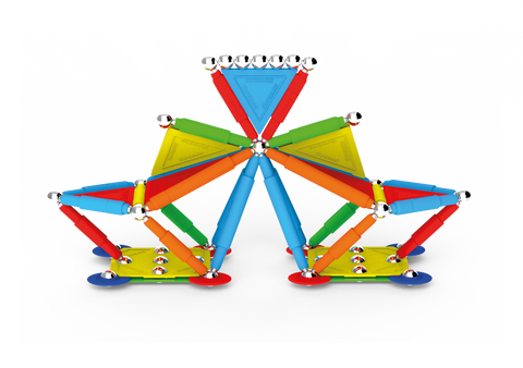 Set de constructie magnetic Supermag Projects Multicolor, 30 piese