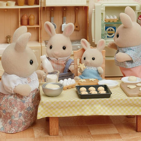 Figurine Sylvanian Families-Familia Iepurasilor Milk