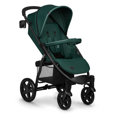 Carucior sport, Lionelo, Annet Plus, De la nastere, Cu accesorii si capotina XXL reglabila, 0 - 22 Kg, Conform cu standardele europene de securitate EN1888-1 si EN1888-2, Verde