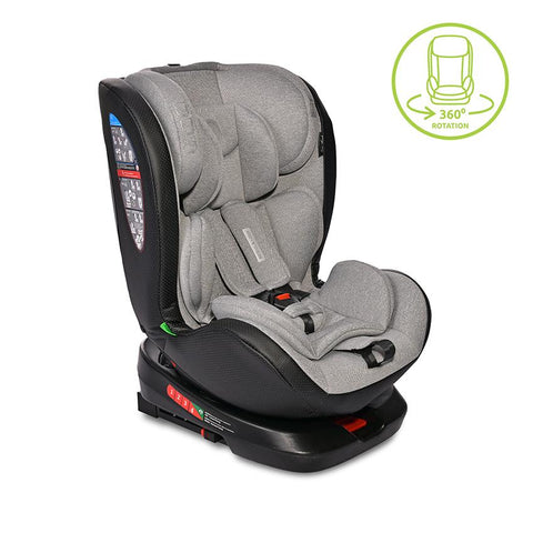 Scaun auto, Nebula, i-Size, Isofix, rotativ, 0 Luni-12 Ani, 40-150 cm, Grey