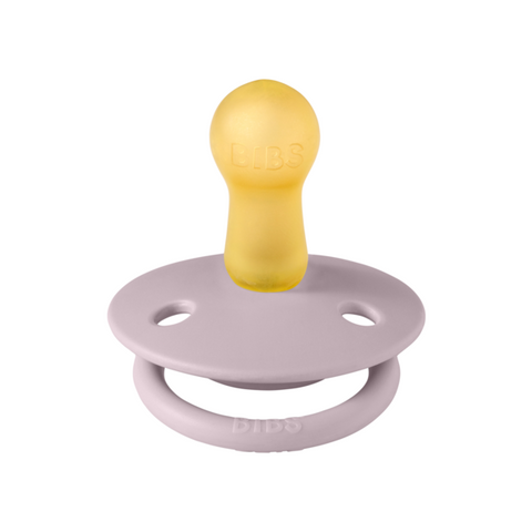 BIBS - Suzeta De Lux Latex, tetina rotunda, 6 luni +-Dusky Lilac