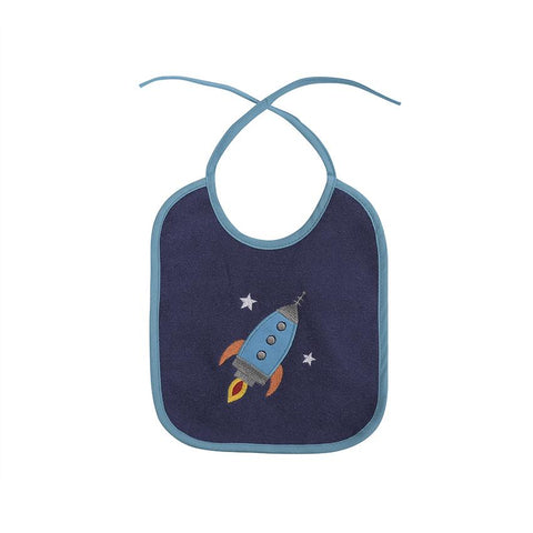 Set 7 bavete, bumbac, 23x20 cm, inchidere cu snur, Blue