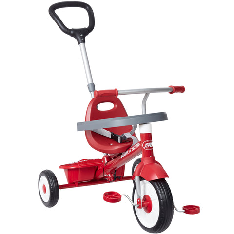 Tricicleta Radio Flyer 3-in-1 Stroll 'N Trike, Rosu, 1.5 - 5 ani