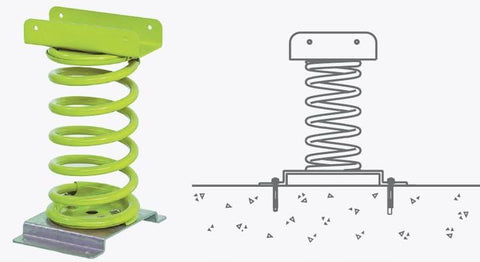 Balansoar pe arc pentru copii Elefant, HDPE, cu prindere pe beton KBT