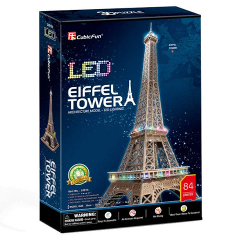CubicFun - Puzzle 3D LED Turnul Eiffel