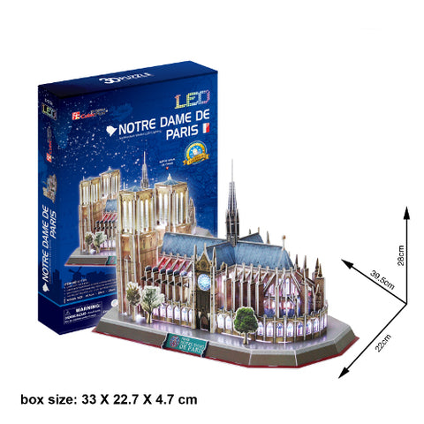 CubicFun - Puzzle 3D LED Notre Dame De Paris