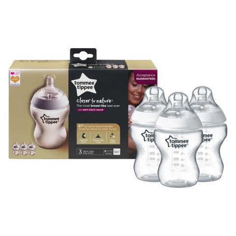 Tommee Tippee -Biberon Closer to Nature 260 ml PP x 3 buc