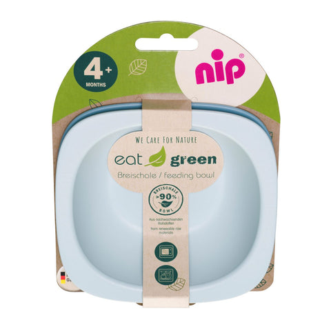 Set 2 castroane Eat Green pentru mancarea copiilor, din plastic bio, lavabile in masina de spalat vase, 4+ luni, nip 37065