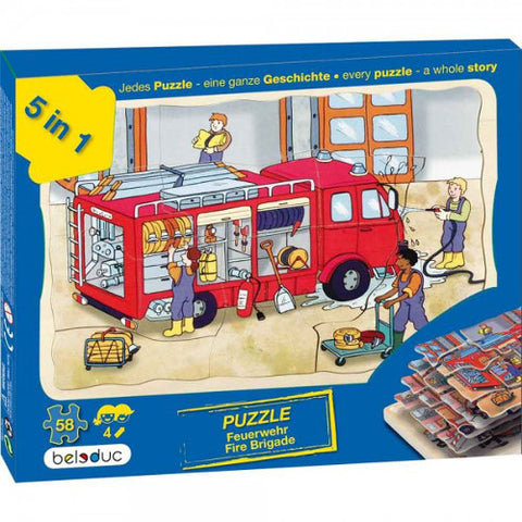 Beleduc - Puzzle Stratificat Brigada de Pompieri