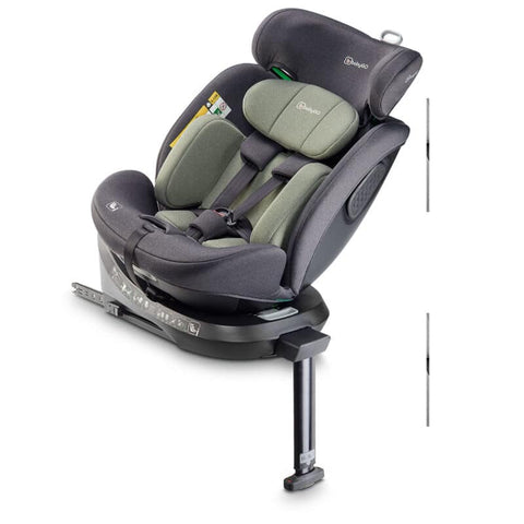 BabyGo - Scaun auto rotativ cu isofix, MOVE360 Green, 40-150 cm, certificat R129