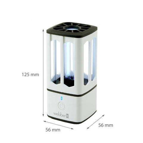 Lampa sterilizare/ dezinfectare, Webber, 05XD-08, cu 2 viteze de ventilatie, mod automat, ionizare, sterilizare UV, funtie de ozonare, ucide bacterii, virusuri, microorganisme, acarieni