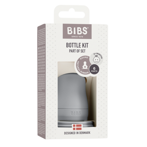 BIBS - Kit pentru set complet biberon din sticla anticolici, Cloud