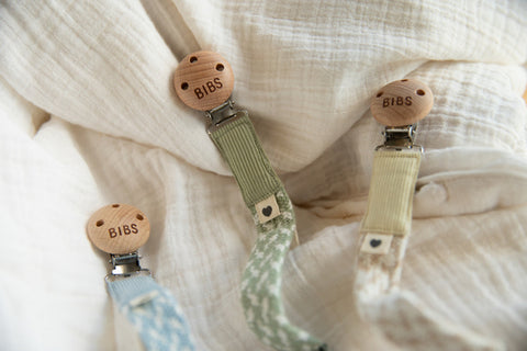 Bibs - Lantisor clip pentru suzeta, Sand/Ivory