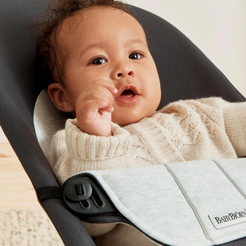 BabyBjorn - Balansoar Balance Dark Gray cu detalii Gray, Tesatura-Tricot