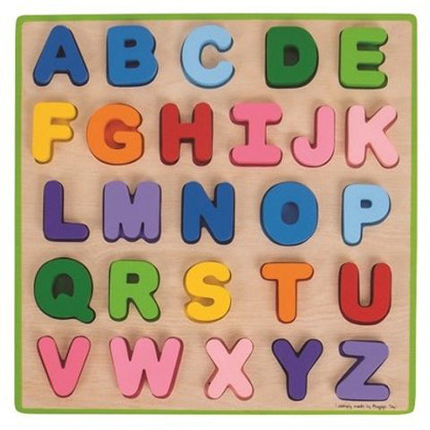Bigjigs - Puzzle Colorat - Alfabet