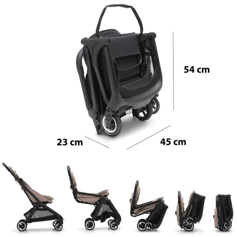 Carucior Bugaboo Butterfly Black Desert Taupe