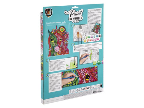 Set creativ, Picteaza pe numere, Canvas Unicorn, Grafix