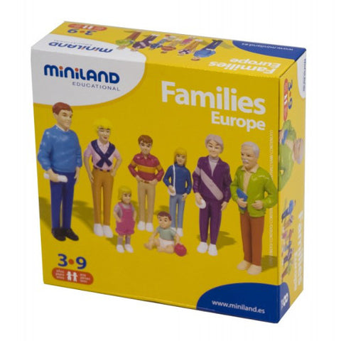 MINILAND Group - Set de 8 Figurine Familie de Europeni