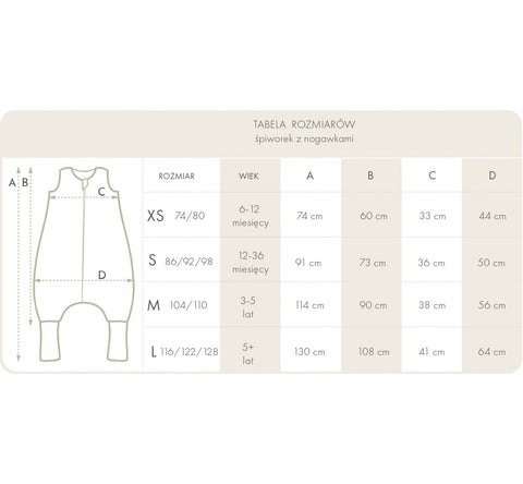 Sac de dormit cu picioare, bumbac 2.5 Tog, Dreams, S, 1-2 ani