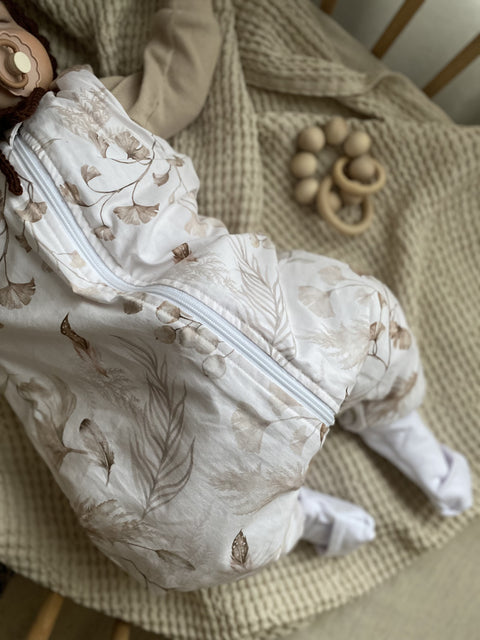 Sac de dormit cu picioare, bumbac 1 Tog, Light Boho, XS, 74 80, 6-12 luni