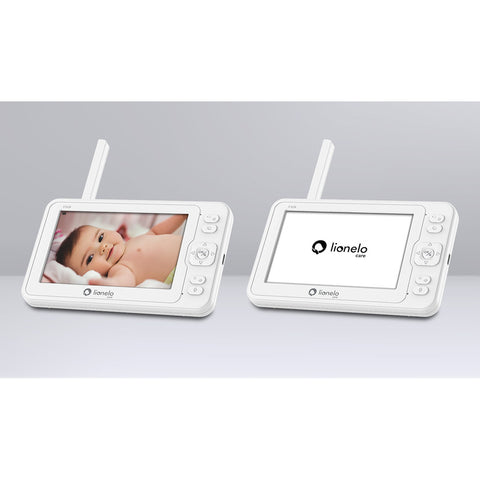 Video monitor, Lionelo, Babyline 6.2, Conexiune Wi-Fi, Pana la 8h de functionare, Comunicare bidirectionala, Senzor de temperatura, Alb