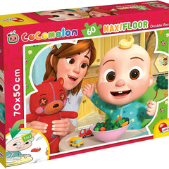 Puzzle de colorat maxi - Cocomelon la masă (60 piese)