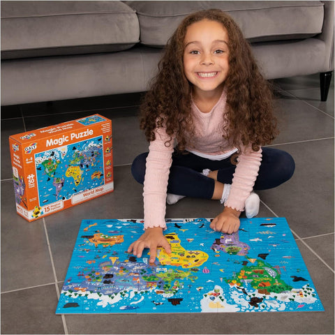 Magic Puzzle - Harta lumii (50 piese)