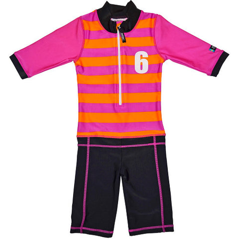 Swimpy - Costum de Baie Sport Pink Marime 86-92 Protectie UV