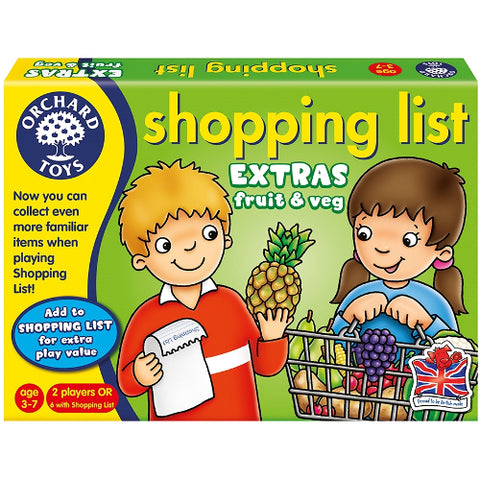 Orchard Toys - Joc Educativ Lista de Cumparaturi Fructe si Legume