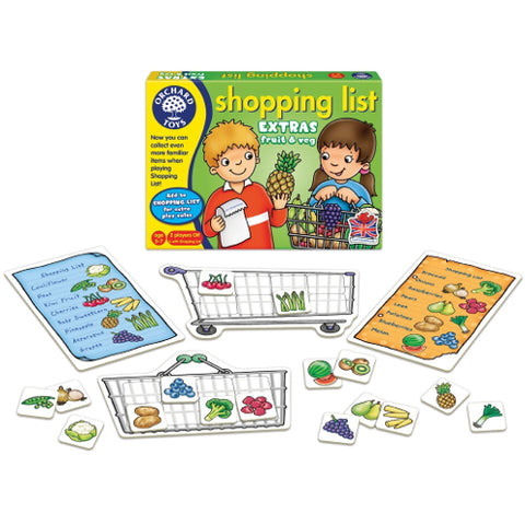 Orchard Toys - Joc Educativ Lista de Cumparaturi Fructe si Legume