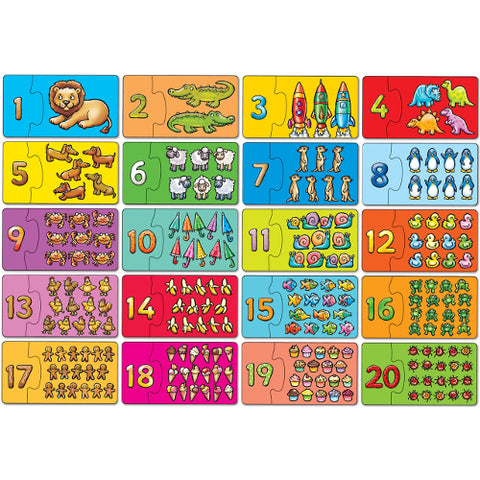 Orchard - Puzzle Potriveste si Numara de la 1 la 20