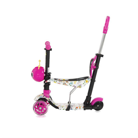 Trotineta pentru copii Smart Plus, Pink Butterfly