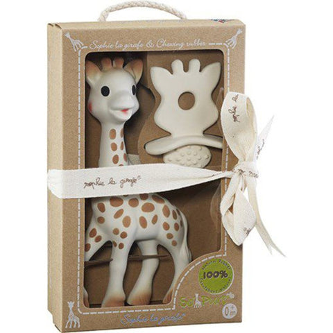Vulli - Set Girafa Sophie si Figurina din Cauciuc So Pure