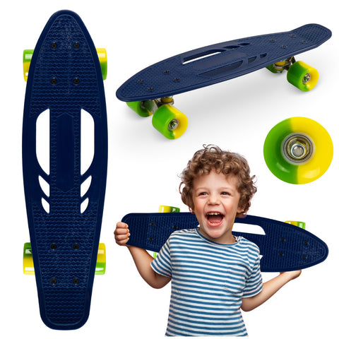 Skateboard copii, Qkids, Galaxy - Lemon