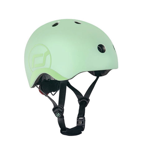 Casca de protectie pentru copii, sistem de reglare magnetic cu led, S-M, 51-55 cm, 3 ani+, Kiwi, Scoot Ride