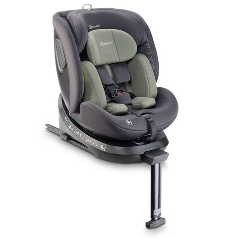 BabyGo - Scaun auto rotativ cu isofix, MOVE360 Green, 40-150 cm, certificat R129