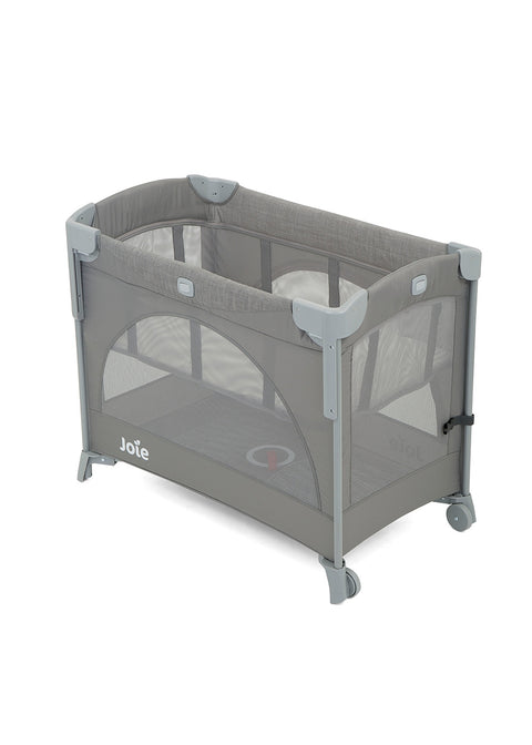 Joie - Patut pliant pentru cosleeping Kubbie Foggy Gray